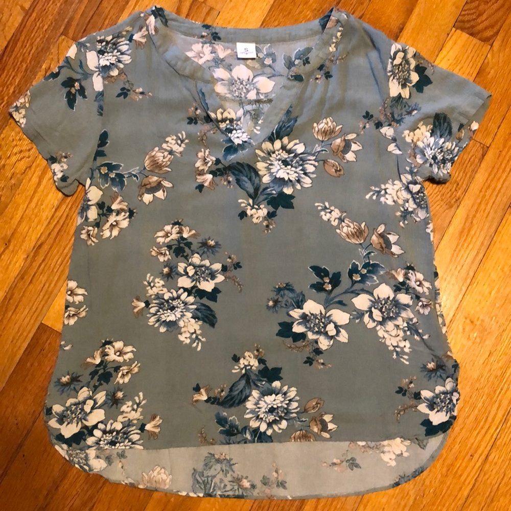 Flowered Print Blouse (Brand Unknown)